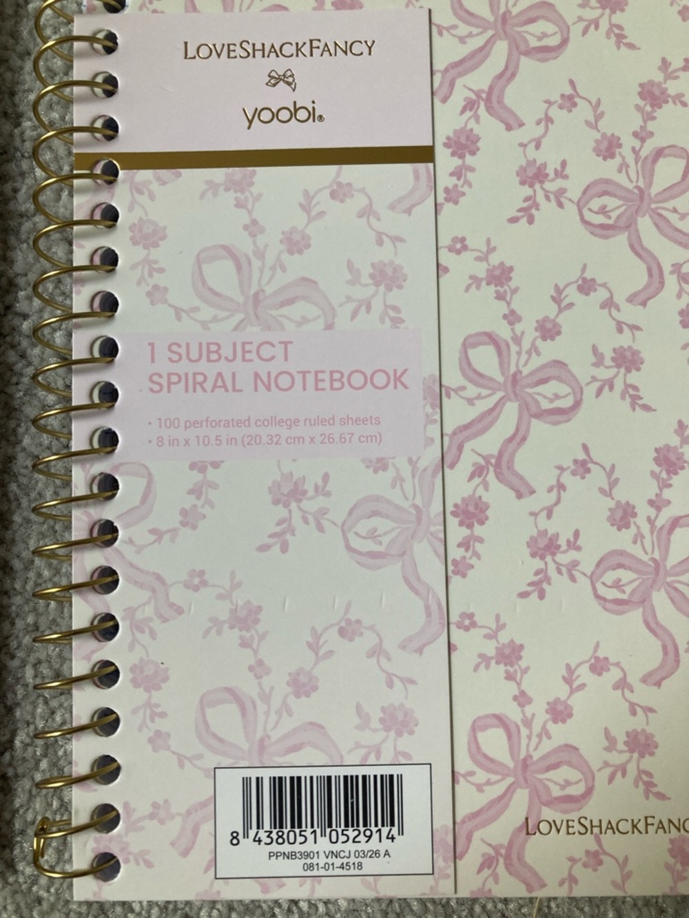 IN-HAND | LoveShackFancy x Target Yoobi Set of 4 Notebooks & 12-Pack Pencils - Picture 7 of 8